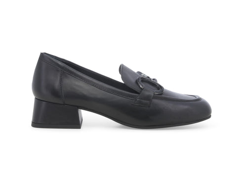 Melluso Donna Mocassini Made in Italy Tacco Basso Tomaia Pelle Nera V5203-240239